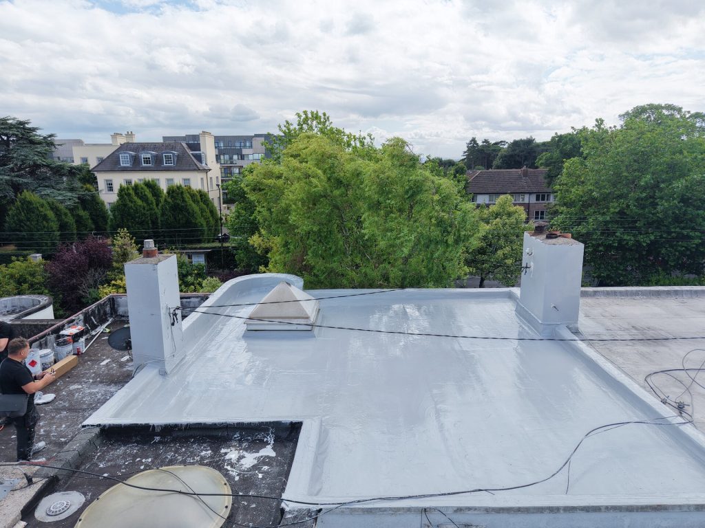 Flat roof repair project photo 21